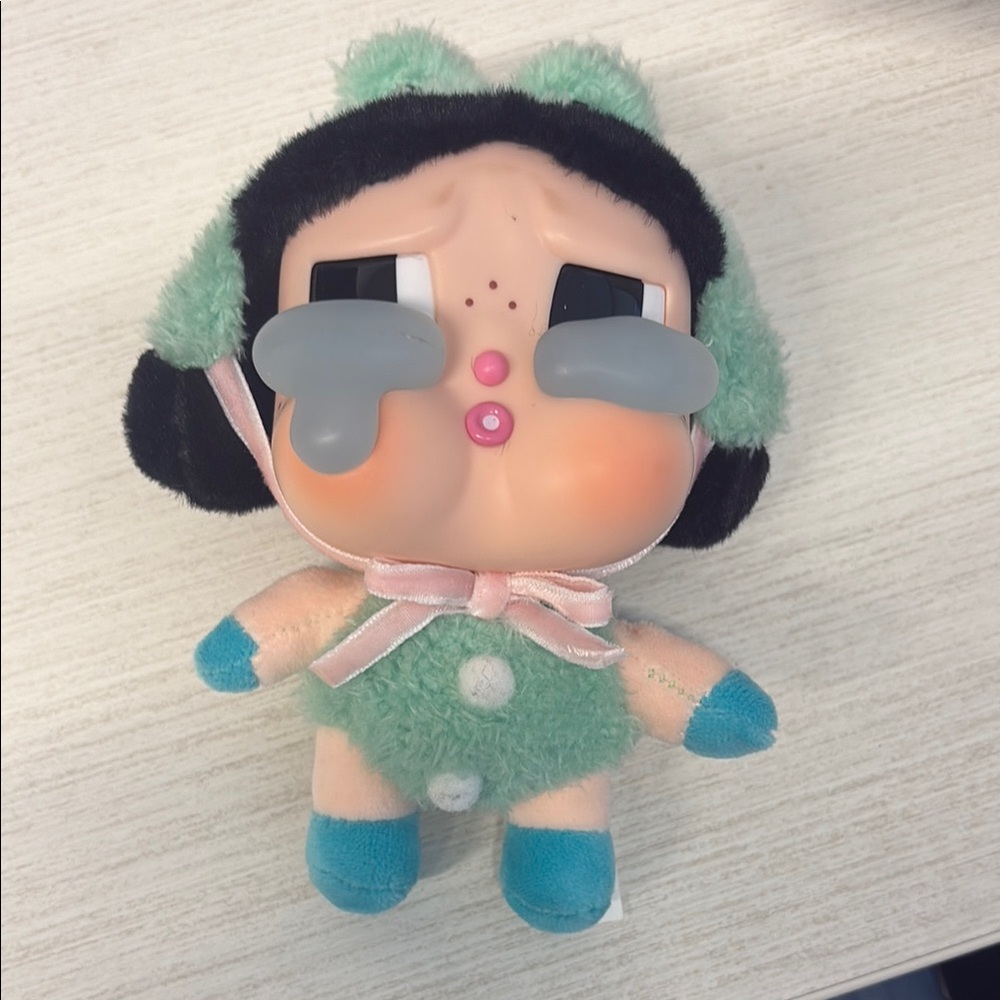 Adorable Green and Blue Plush Toy